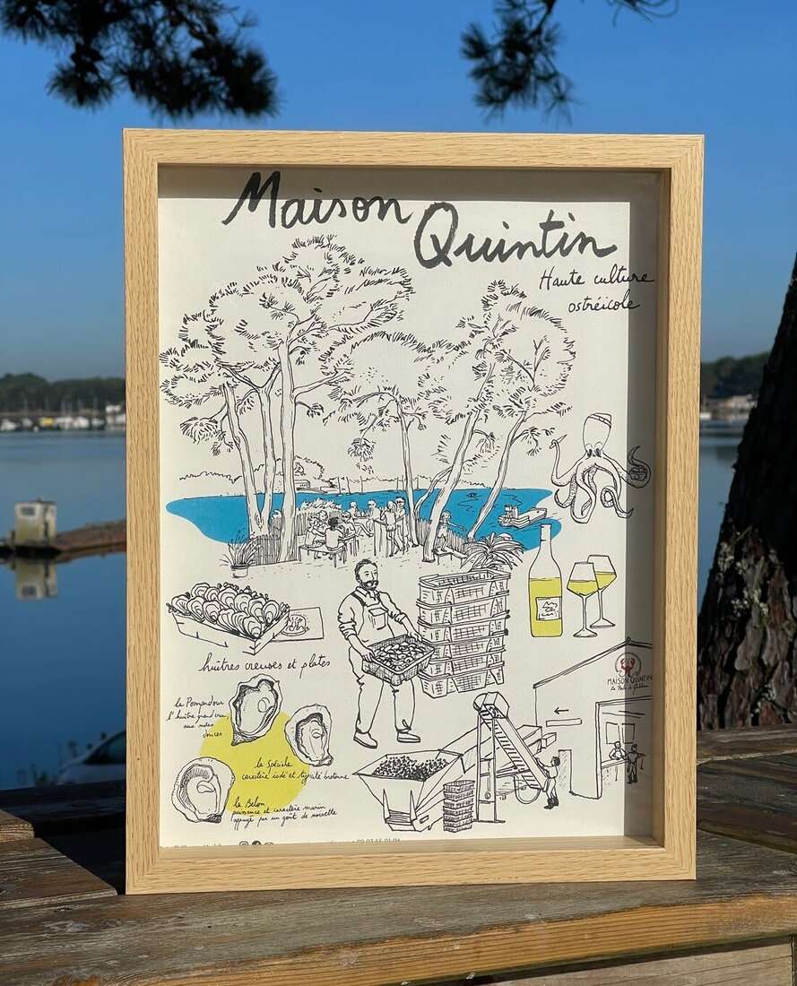 Affiche dégustation ostréicole