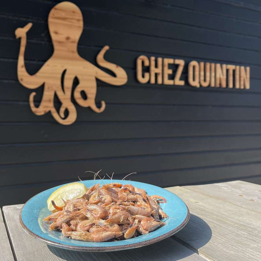 Crevettes grises en livraison