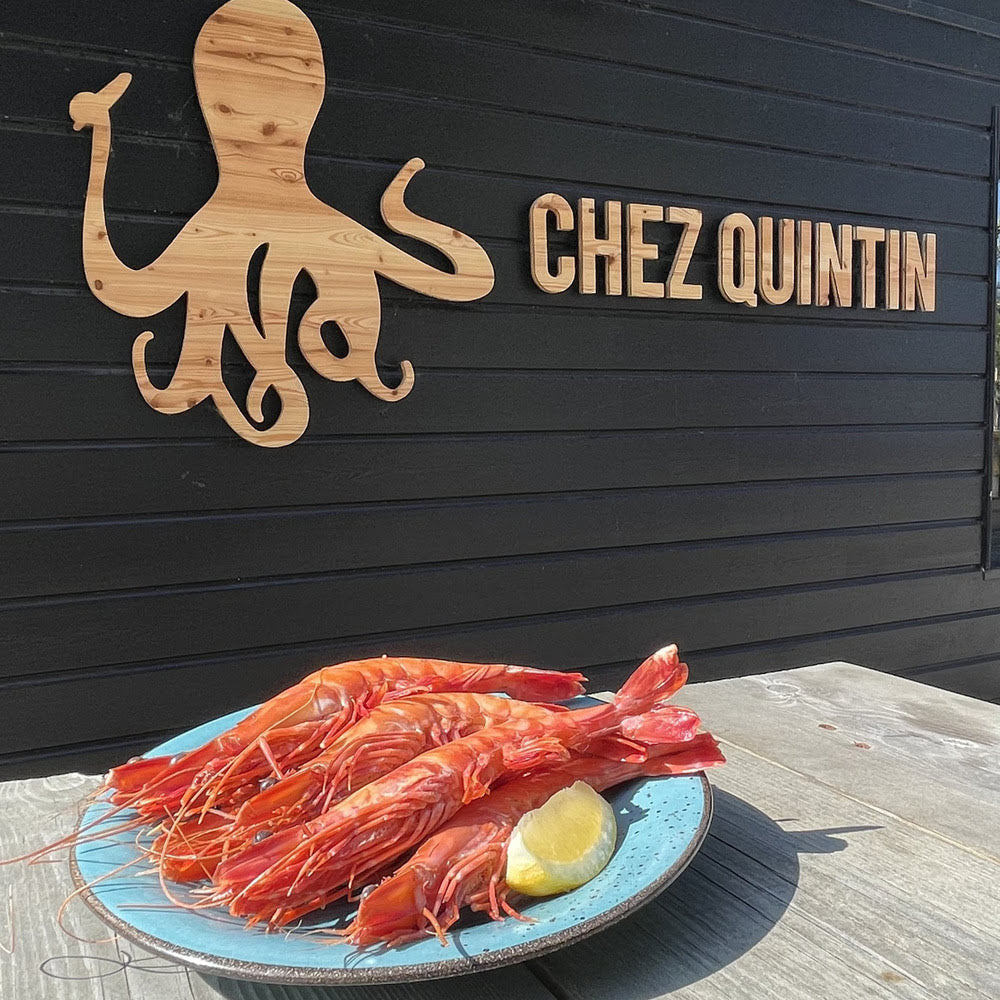 Gambas royales en livraison