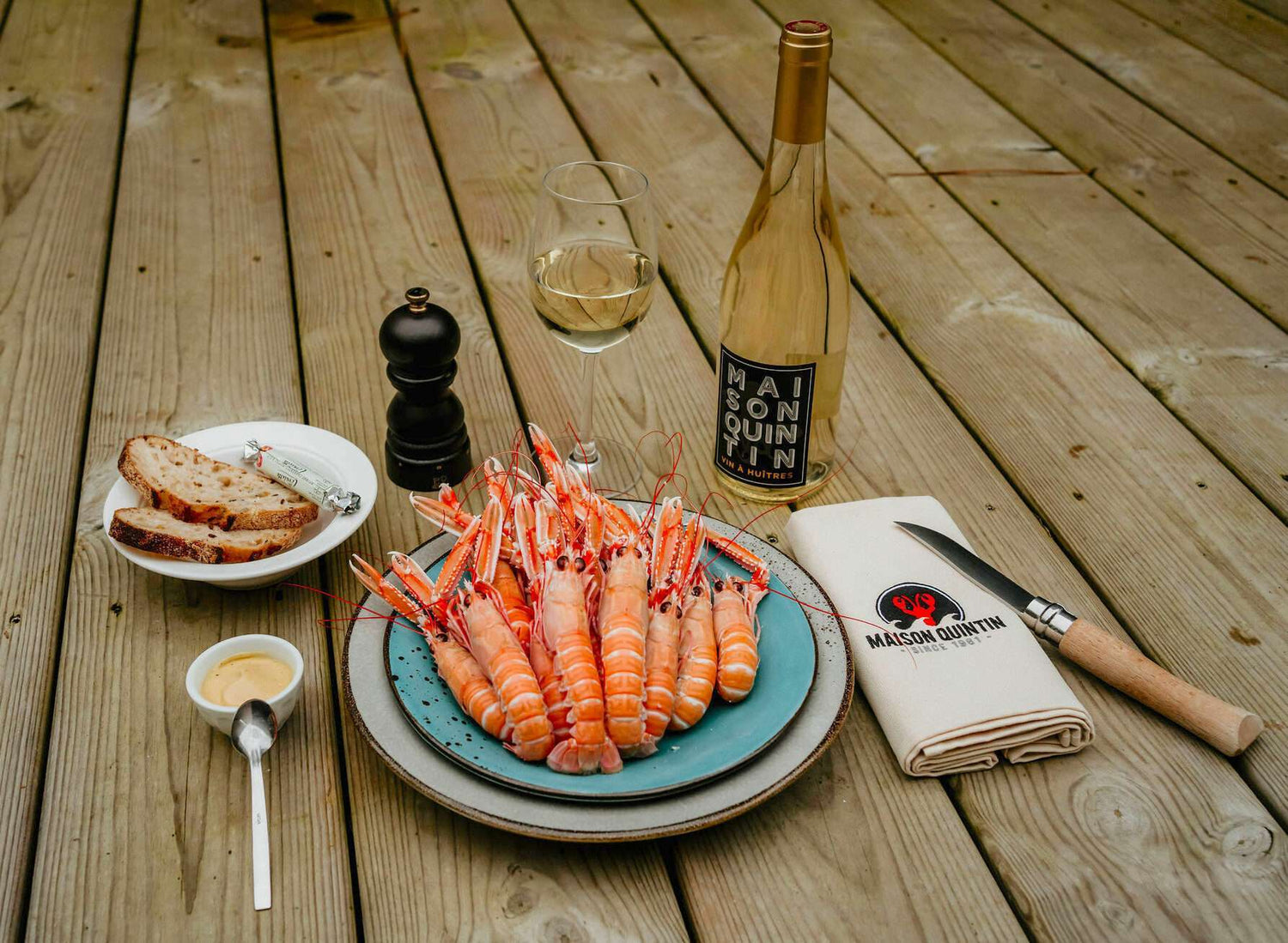 Langoustines en apéritif de la mer
