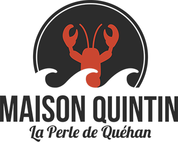 Logo noir et rouge Maison Quintin La Perle de Quehan