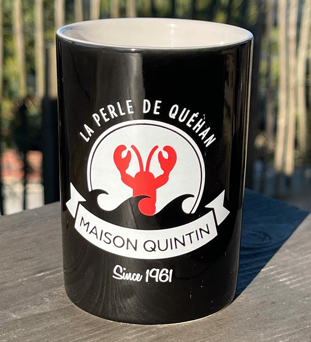 Mug noir avec logo Maison Quintin